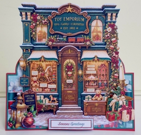 Christmas Toy Shop Tent Card Mini Kit by Pam Stubley