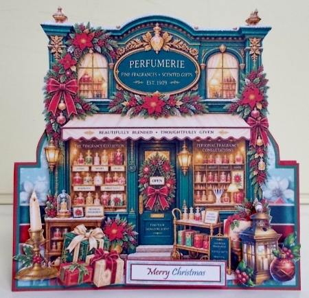 Christmas Perfumery Shop Tent Card Mini Kit by Pam Stubley