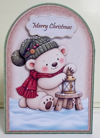 Arch Topper Teddy´s  Christmas Mini Kit by Pam Stubley