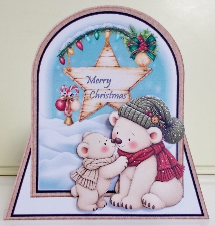 Shaped Card Topper Snow Kisses Mini Kit by Pam Stubley