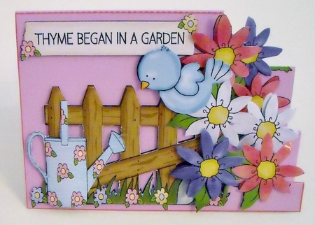 Thyme Began in a Garden - Side Stepper Card Kit by Pam Stubley