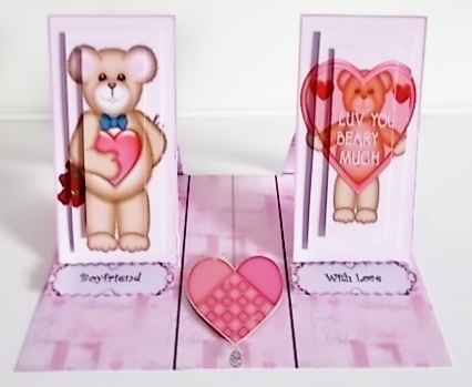 Double Easel Beary Valentine Kit by Pam Stubley