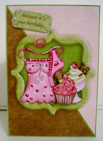 Birthday Treats Topper and Decoupage by Pam Stubley