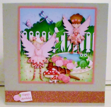 Fairies at the Bottom of the Garden Decoupage by Pam Stubley