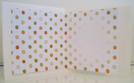 Men's Dotty Square Portrait or Landscape Insert by Pam Stubley