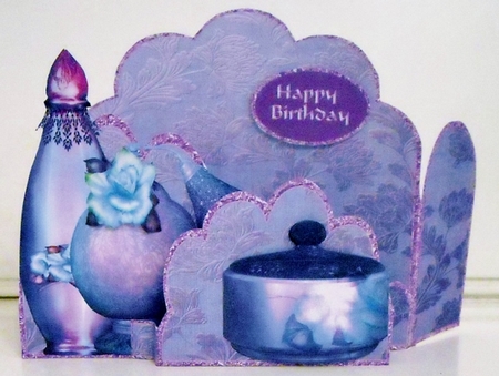 Purple Perfume 3D Stand Alone Kit by Pam Stubley