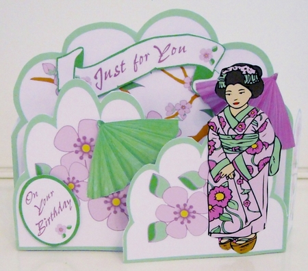 Oriental Lady 3D Stand Alone Kit by Pam Stubley