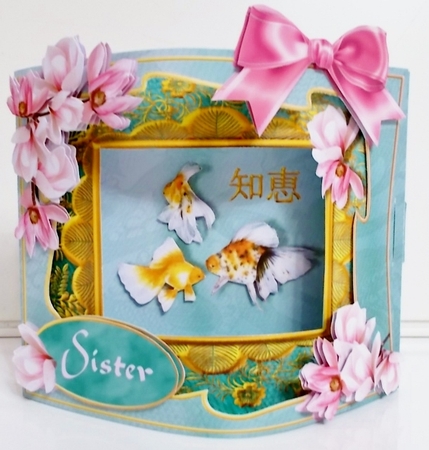 Beau Fronts 3D Card Kit - Oriental Goldfish by Pam Stubley