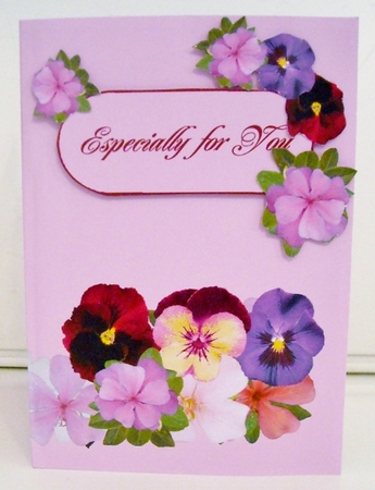 Popout - Garden Bouquet - Pansies & Busy Lizzies by Pam Stubley