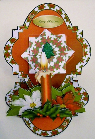 Make a Christmas Wish - 3D Teabag Bracket Easel Card Kit by Pam Stubley