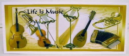 Large Dl Life is Music by Pam Stubley