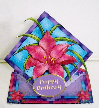 Stained Glass Lily Spring Top Kit by Pam Stubley