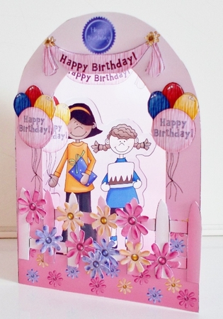 Arch Card Kit - Birthday Girls by Pam Stubley
