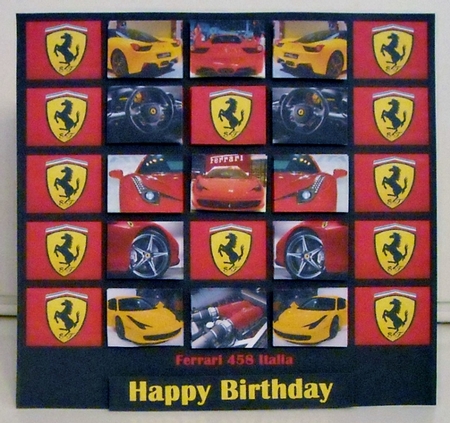 Ferrari Collage No. 3 by Pam Stubley