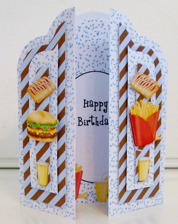 Arched Gatefold Card - Fun Food by Pam Stubley