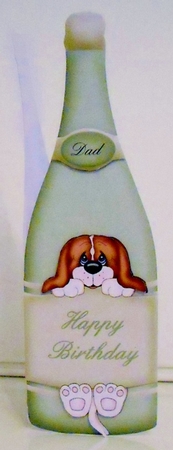 Bottle Shaped Card Father's Day/birthday by Pam Stubley