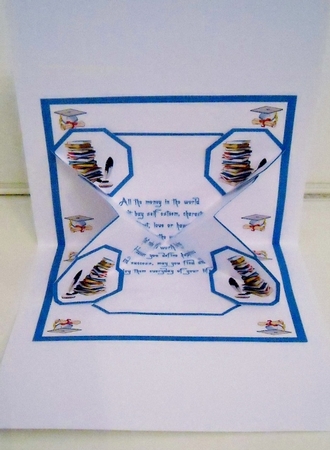 Exploding Verse- Graduation (blue) by Pam Stubley