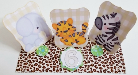 Jungle Animal Toppers by Pam Stubley