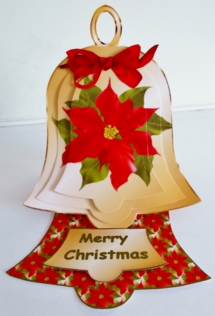 Poinsettia Decoupage Easel Kit by Pam Stubley