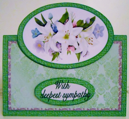 Lily Arrangement Sympathy - Over the Edge by Pam Stubley
