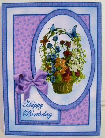 Flower Basket Quick Card by Pam Stubley