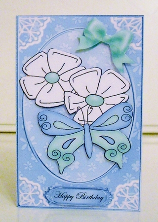 Fluttery Butterfly Lottery Wallet Card by Pam Stubley