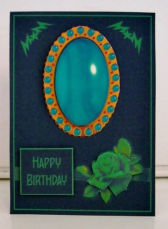Midnight Emerald - Card Front by Pam Stubley