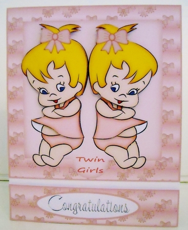 Twin Girls Easel by Pam Stubley