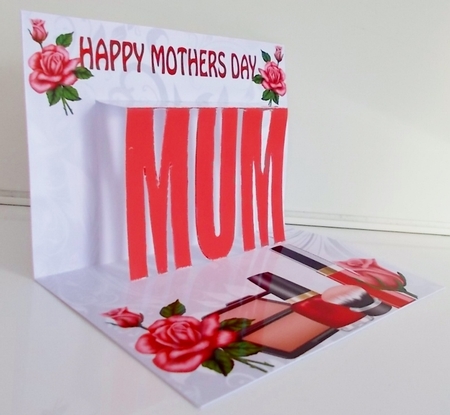 Mothers Day Makeup with Roses Pop Up by Pam Stubley
