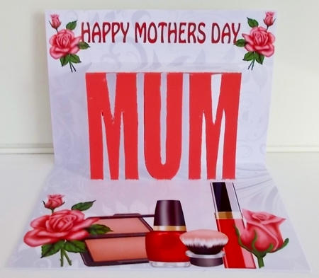 Mothers Day Makeup with Roses Pop Up by Pam Stubley