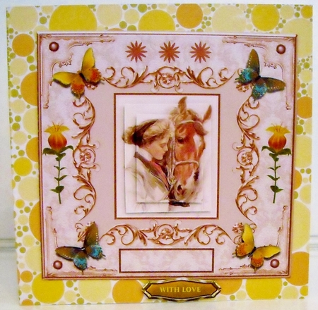 Vintage Lady & Her Horse 8 x 8ins Mini Kit by Pam Stubley