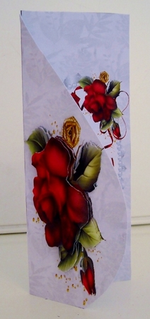 Beautiful Drama Roses Teardrop Card 4 by Pam Stubley