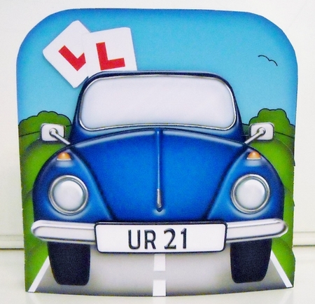 3D Vw Beetle Transport Pop Out Card Kit by Pam Stubley
