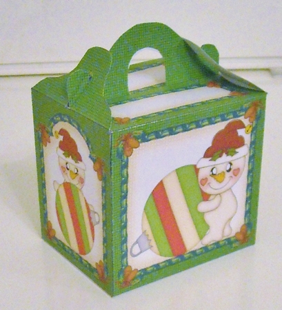 Christmas Snowman Gable Box 1 by Pam Stubley