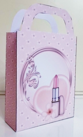 Lipstick and Heart Gift Bag 6 by Pam Stubley