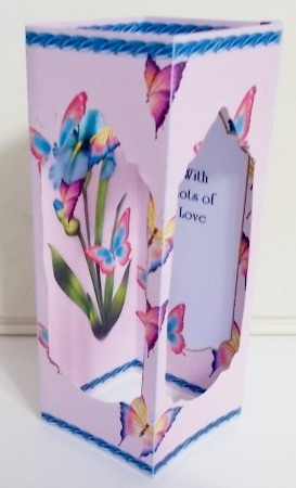 Tower Card - Iris Butterflies by Pam Stubley