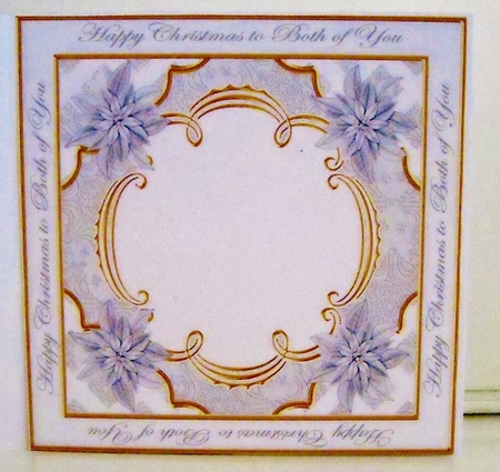 Silver Poinsettia Both of You Lattice 8in Insert Panel by Pam Stubley