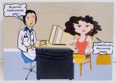 Vera's at the Doctors. by Pam Stubley
