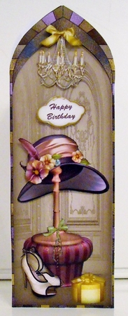 Fancy Arch Ladies Hat and Shoes Dl by Pam Stubley