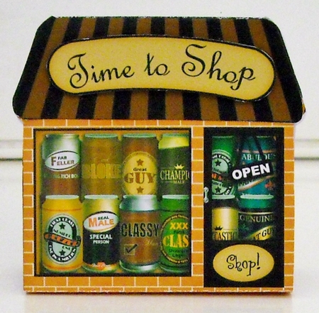 3D Little Beer Shop Gift Card Holder by Pam Stubley
