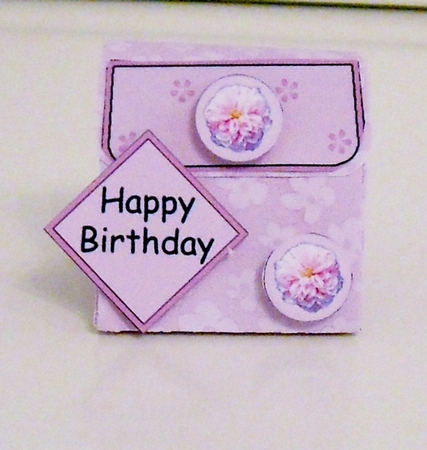 Pretty Flowers 3D Fancifold Treat Favour Box by Pam Stubley