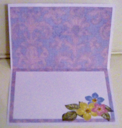 Blue Multi Fmk Fancy Square Kit Matching Folded Insert by Pam Stubley