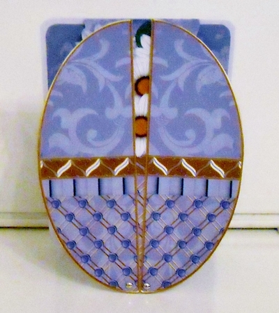 Blue Daisy Mix 3D Fab Opening Egg Card Mini Kit by Pam Stubley