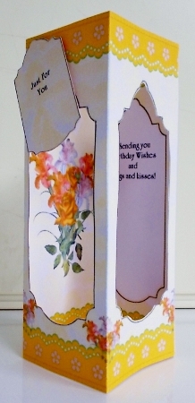 Tower Card - Iris and Rose Bouquet by Pam Stubley