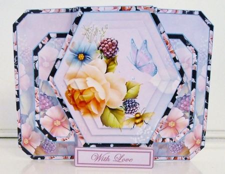3D Double Pop-out - English Roses by Pam Stubley