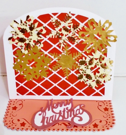 Layered Easel Card-snowflakes by Pam Stubley