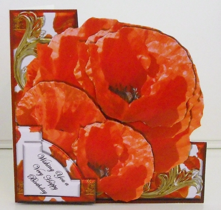 Perfect Poppies Floral Edgy - Mini Kit by Pam Stubley