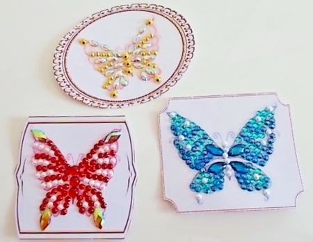 Butterflies in Ornate Frames by Pam Stubley