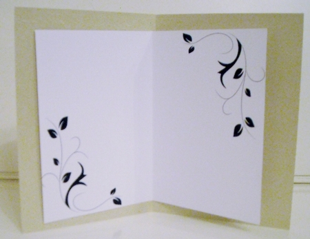Swirls White Black Backing Paper by Pam Stubley