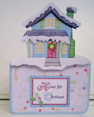 Home for Christmas Portrait Fold Over the Top Card Kit by Pam Stubley